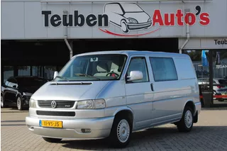 Volkswagen Transporter 2.5 TDI 292 DC AUTOMAAT WIJSNEUS Airco, Radio cd speler, Trekhaak, Cruise control, Nieuwstaat, NAP, Dubbel cabine