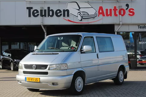 Volkswagen Transporter 2.5 TDI 292 DC AUTOMAAT WIJSNEUS Airco, Radio cd speler, Trekhaak, Cruise control, Nieuwstaat, NAP, Dubbel cabine