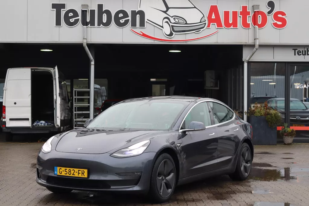 Tesla Model 3 Long Range AWD 75 kWh 90% SOH, Panoramadak, Lederen interieur, 360 Camera, Trekhaak