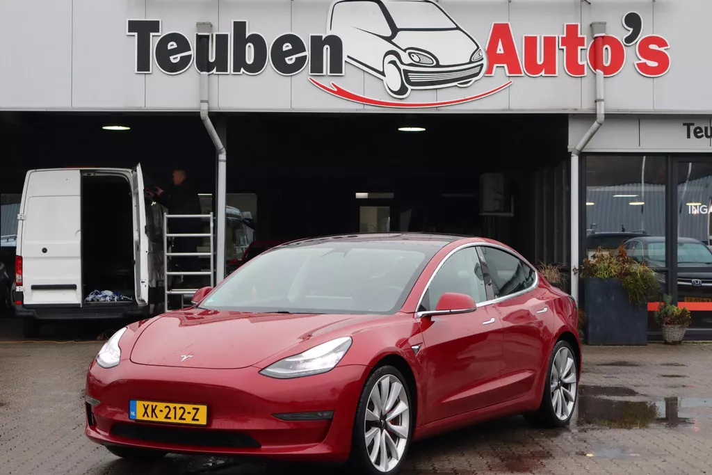 Tesla Model 3 Performance AWD 75 kWh 87,9% SOH, Autopilot computer 3, 360 camera, Lederen interieur