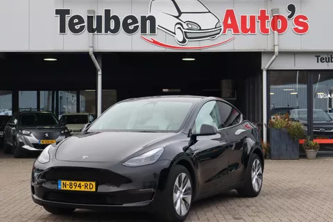 Tesla Model Y Long Range AWD 75 kWh 91,1% SOH, Autopilot computer 3, Wit lederen bekleding, Warmtepomp