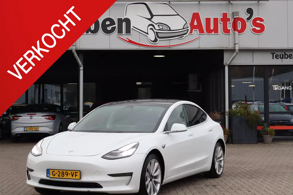 Tesla Model 3 Long Range AWD 75 kWh 92,1% SOH, Autopilot computer 3.0, Lederen interieur, 360 Camera