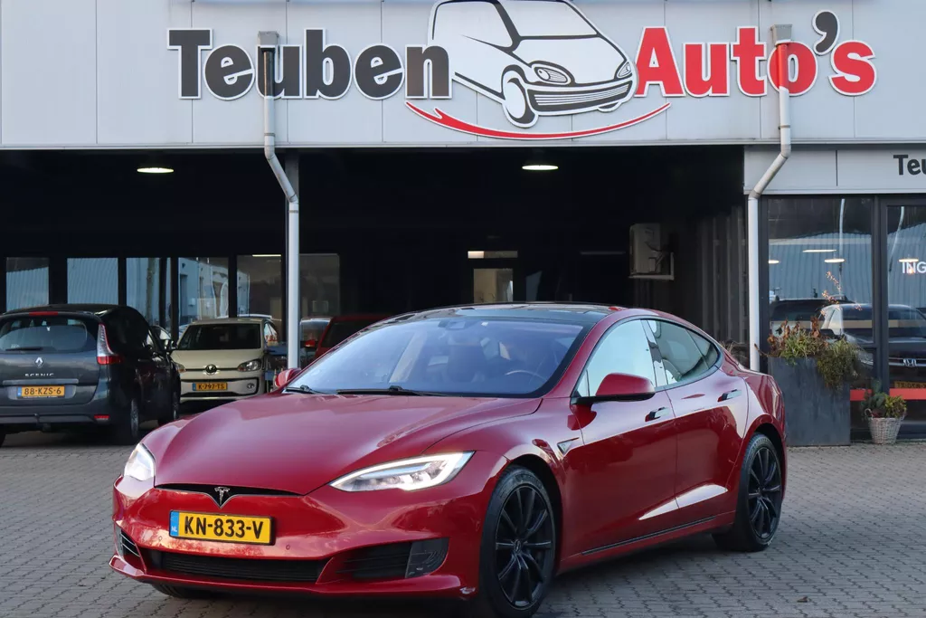 Tesla Model S 75 Base 85,3% SOH, Lederen interieur, Camera, Navigatie, Panoramadak, Schuif- kanteldak