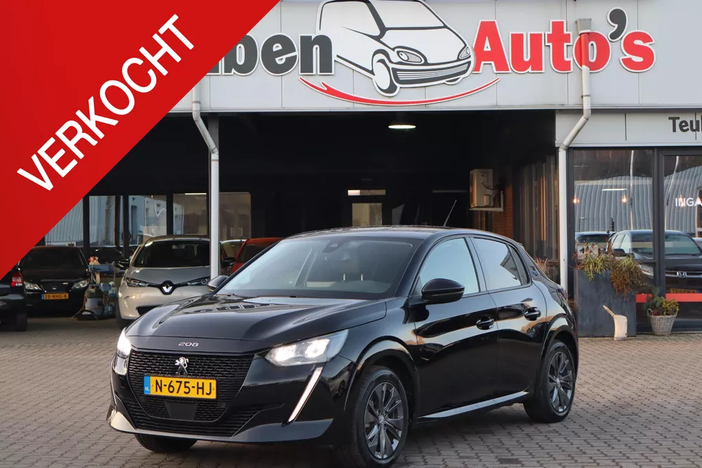 Peugeot e-208 EV Allure Pack 50 kWh 90,1% SOH, BTW Auto, Apple Carplay, Cruise control, Camera, Climate control, Lichtmetalen wielen, BTW Auto