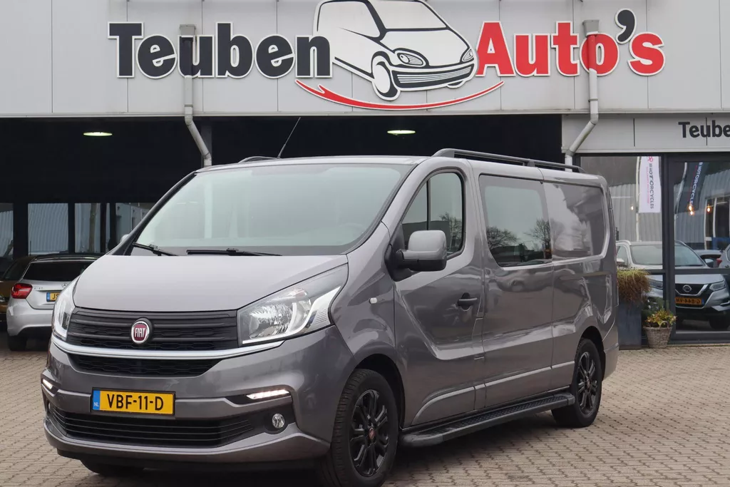 Fiat Talento 1.6 MJ EcoJet L2H1 DC Basis Bus verbruikt olie. Dubbel Cabine, Trekhaak, Airco, Cruise control, Treeplanken, Navigatie, Camera