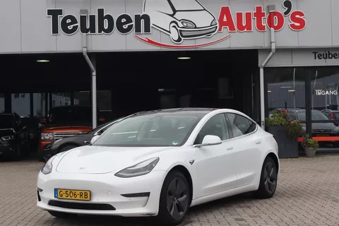 Tesla Model 3 Long Range AWD 75 kWh 89,8% SOH, (&euro;16.442,- excl. BTW), Autopilot computer 3.0 , Camera, Panoramadak, Lederen interieur