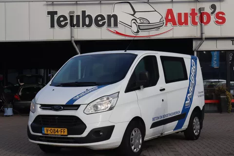 Ford Transit Custom 270 2.0 TDCI L1H1 Trend DC Trekhaak, Stoelverwarming, Airco, Dubbel cabine, Cruise control, Moet nog gereinigd worden!