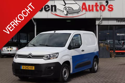 Citroen Berlingo 1.6 BlueHDI Club Apple Carplay, Airco, Cruise control, Rechter zijdeur, Elektrische ramen