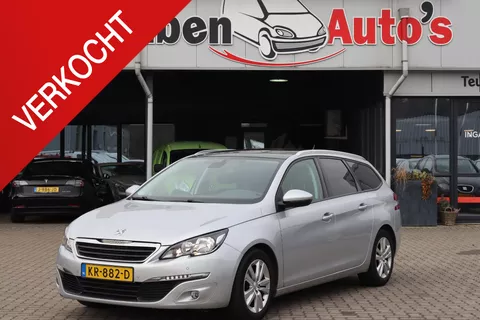 Peugeot 308 SW 1.6 BlueHDI Blue Lease Executive Panoramadak, Navigatie, Cruise control, Elektrische ramen.