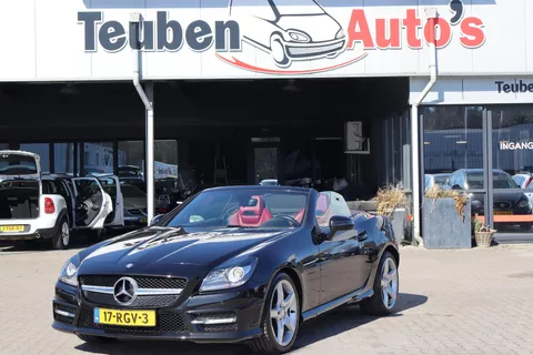 Mercedes-Benz SLK-klasse 200 Rood lederen bekleding, Cruise control, Navigatie, Stoelverwarming, Nekverwarming, Lichtmetalen wielen