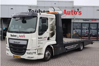 Daf Lf 210 fa Euro 6, 3115 kg laadvermogen, Oprijwagen, Navigatie, Cruise control, Elektrische lier, Tijhof oprijbak, Trekhaak, Luchtvering