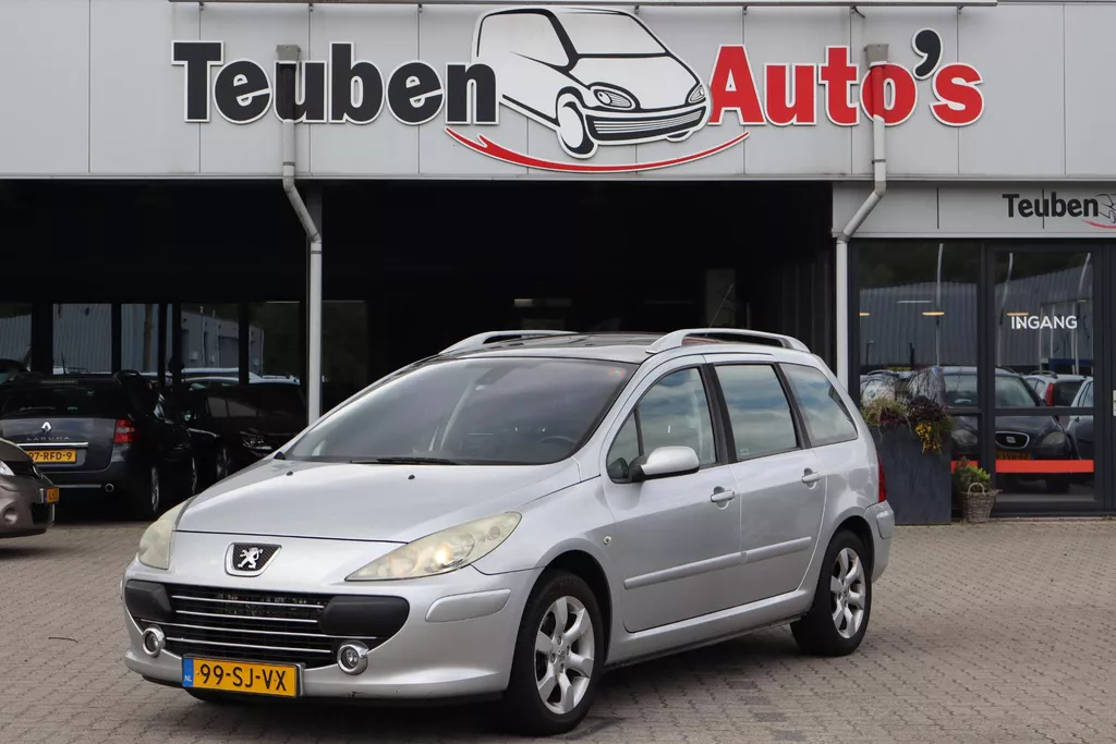 Peugeot 307 SW 1.6-16V Griffe Panoramadak, Lederen interieur, Stoelverwarming, Elektrische ramen, Trekhaak, Parkeersensoren, Cruise control