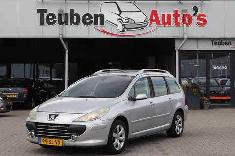 Peugeot 307 SW 1.6-16V Griffe Panoramadak, Lederen interieur, Stoelverwarming, Elektrische ramen, Trekhaak, Parkeersensoren, Cruise control