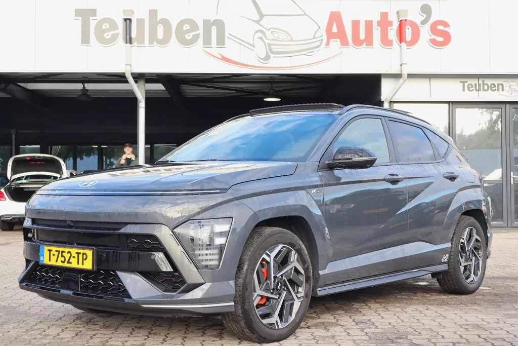 Hyundai Kona 1.6 GDI HEV N Line Sky | schuif-/kanteldak | Trekhaak | Stoelverwarming-ventilatie | Cruise control adaptief | 360 Camera | Zeer compleet!