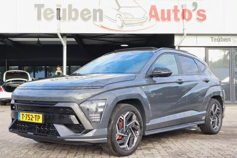 Hyundai Kona 1.6 GDI HEV N Line Sky | schuif-/kanteldak | Trekhaak | Stoelverwarming-ventilatie | Cruise control adaptief | 360 Camera | Zeer compleet!